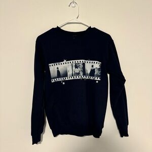 Taylor Swift Folklore Album Navy Crewneck